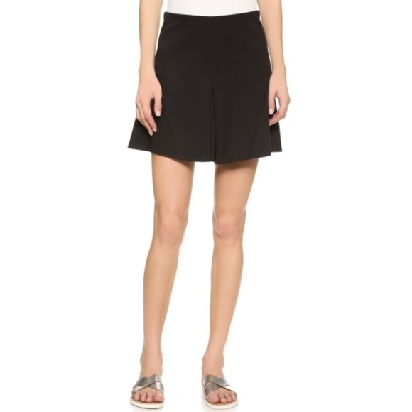 Joie Serefina Ponte Knit Box-Pleat Mini Skirt - Picture 1 of 2